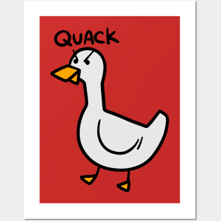 Angry Duck Quack Posters and Art